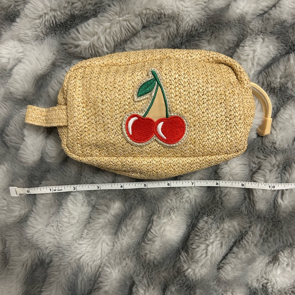 Wild Fable cosmetic pouch with Cherry Patch